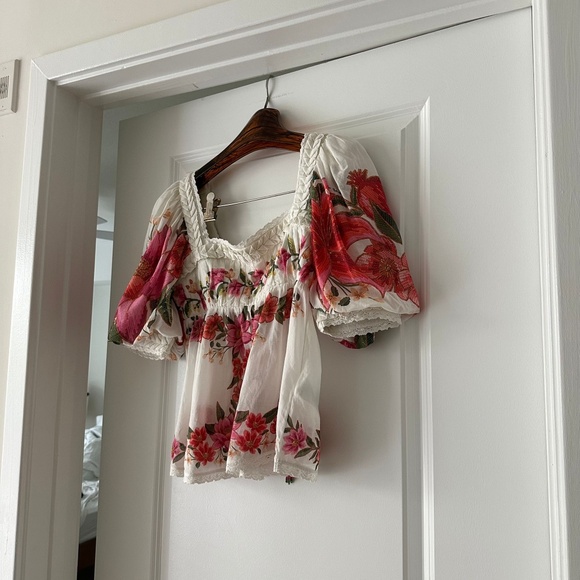 Farm Rio Off-White Summer Fruit Blouse - Picture 4 of 9